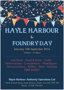 Saturday 10th September 2016 10:00am - 21:00pm Live Music - Food & Drink - Crafts Performances - Competitions - WaterSports - Demonstrations - Raffles - Stalls - Activities FREE ENTRYl